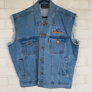 Orange County Choppers Denim Jacket Vest L